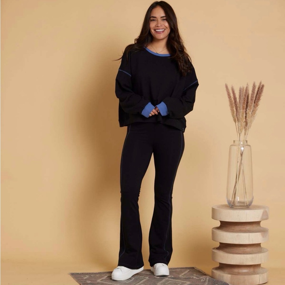 Known Supply Ada Pullover Sweater, XL, Black, Fair Trade, Organic Cotton, Boxy - Picture 2 of 10